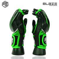 Gants de sport MMA en cuir véritable haute performance pour l'entraînement, le grappling, le punching, le karaté, le kickboxing, le taekwondo, le sparring BLAZE