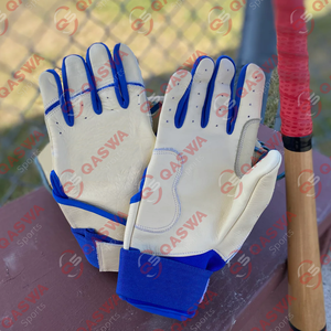 Gants de frappeur de baseball en cuir sur mesure de haute qualité - Professionnels, confortables, souples, durables, antidérapants, respirants et légers - Product Image 1