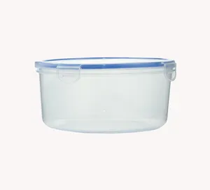 圆形塑料食品容器食品级无双酚a高品质圆形容器塑料熟食食品储存容器出售