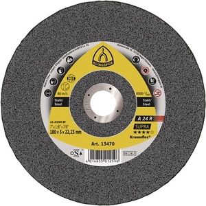 Disco de Corte a 24 R Supra D115x2.5mm con Orificio de Acero Descentrado de 22.23mm Klingspor - Paquete de 25 - Product Image 1