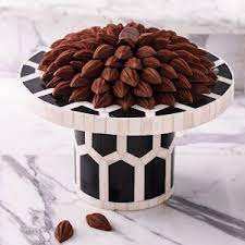 Soporte de pastel de postre con incrustaciones, accesorios de mesa de boda creativa, plato de pastel Retro - Product Image 2