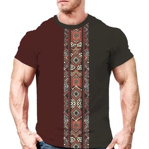 Camisetas de algodón 100% para hombre para verano de secado rápido, cuello de Punto ligero, manga corta, ajuste holgado, estampado, para ropa de verano de secado rápido - Product Image 6