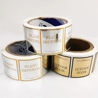 Étiquettes Adhésives Personnalisées Étanche Or et Argent pour Bouteille en Verre de Parfum et Huile Essentielle, Idéales pour l'Emballage de Cadeaux et d'Articles d'Artisanat