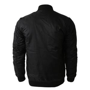 New Arrival 2025 Trendy Custom Winter <b>Black</b> Leather Letterman Bomber <b>Jacket</b> for <b>Men</b> Stand Collar Woven Fabric OEM Service - Product Image 3