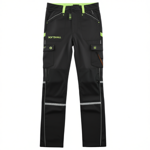 Terrax Workwear Softshellhose Gr.60 Perchas para Pantalones y Faldas en Negro/Limette Nueva Colección - Product Image 2