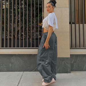 Multi colour xs-4xl Lose Trendy Cropped Sweatpants & Trousers Quality Ladies Pocket Design pants - Product Image 4