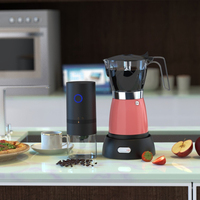 Portable électrique Moka Pot expresso brasseur Latte outils ensemble de qualité alimentaire en acier inoxydable percolateur cafetière