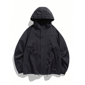 New Design Comfortable Size Wholesale Causal Waterproof OEM 100% Cotton Windbreaker Jacket for Men - Product Image 1