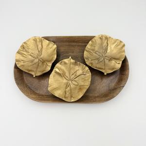 Bol de service en métal fait main pour fruits secs, décoration de table, fournisseur de bols en forme de feuille, design unique en métal fait main - Product Image 5