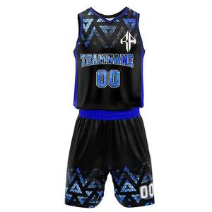 Nouveaux ensembles de basket-ball à sublimation pour hommes, fourniture OEM, matériau 100% polyester de haute qualité, prix bon marché pour hommes - Product Image 1
