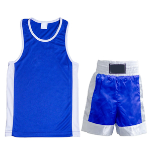 Latest Design Stretch Quick Dry Lightweight 100% <b>Polyester</b> Customizable Brand Martial Arts Boxing Uniform <b>Boxer</b> Kickboxing Vest - Product Image 4