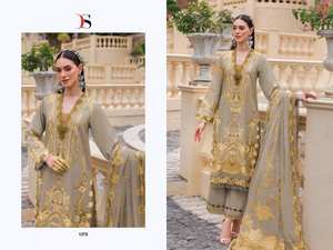 Vente en gros de mousseline de coton Dupatta pour le pakistanais Salwar Kameez pour la fête de mariage Catalogue complet disponible à prix compétitif - Product Image 5
