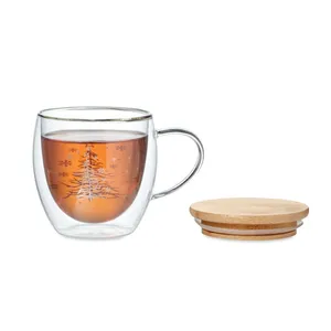 Mug en verre borosilicate SIAN personnalisable, vaisselle haut de gamme, produit de merchandising - Product Image 4