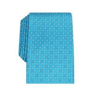 Cravatta Perry Ellis da Uomo Casual Micro-Dot Kimball con Stampa Floreale Blu, Taglia Regolare, in Poliestere, Confezionata in Scatola Regalo - Product Image 1