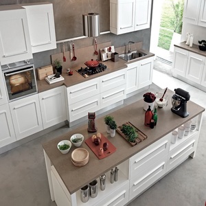 Armoires de cuisine de Style européen, meubles modernes en bois blanc et de couleur personnalisée en contreplaqué JY, usine OEM Vietnam - Product Image 1