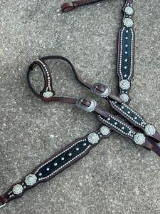 Juego de tachuelas de cuero de cocodrilo ultrasuave y cuello de pecho para caballo sensible para exportación, venta a precio económico - Product Image 4