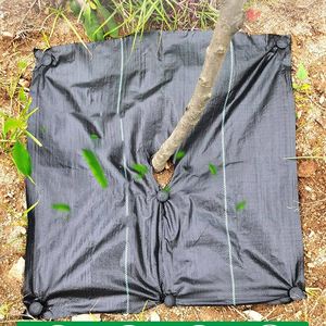 Protección de árboles Barrera de malezas Esteras de tela Estera de control de malezas precortada ecológica con agujero alrededor de los árboles - Product Image 3