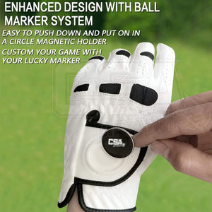 Gants de golf en cuir souple de haute qualité Meilleures ventes Gants de golf légers en peau de mouton au design unique - Product Image 5