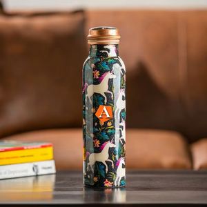 Bouteille d'eau en cuivre pur de haute qualité disponible en différents styles avec emballage de qualité supérieure meilleure bouteille en métal de grossiste - Product Image 4