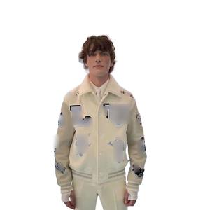 เสื้อแจ็กเก็ตผ้าสักหลาดสำหรับผู้ชายผ้าแคนวาสแบบมีฮู้ดผ้าโพลีเอสเตอร์สำหรับฤดูหนาว - Product Image 3