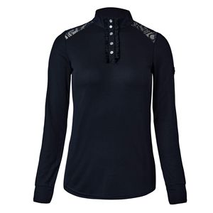 Personalizable al por mayor Mujeres Riding Show Camisas Capa base Top Ropa ecuestre Premium Comfort and Fit Camisa de equitación - Product Image 3