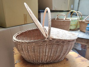 Paniers de rangement multi-usages écologiques en bambou tressé naturel, bacs organisateurs carrés pour placards et jouets - Product Image 5