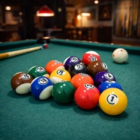 Jeu de billes de billard en résine pour tournoi, taille standard 2,25 pouces, poids assorti, finition brillante, pour billard américain, billard chinois 8 boules et 9 boules