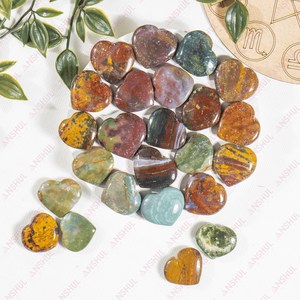 Mini Corazones de Jaspe Natural Pulido para Meditación, Decoración y Sanación - Product Image 3