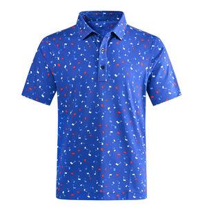 Camisas de Golf de Manga Larga de Tela Dobby al por Mayor, con Impresión y Bordado Personalizados, Servicio ODM, Diseño con Cierre, Estilo Formal - Product Image 1