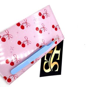 Nouvelle arrivée Cherry Bow Carreau de cils durable Personnaliser la couleur et les dessins Carreaux de cils en acrylique Plaque de fabrication de cils Carreau - Product Image 3