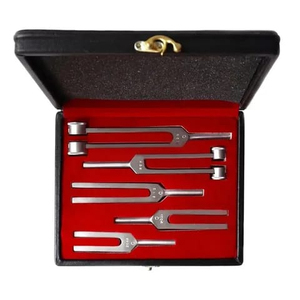 Ensemble de diapasons en aluminium et plastique 128Hz 512Hz pour la méditation des chakras, la pratique sonore, le bien-être et les tests cliniques - Product Image 2