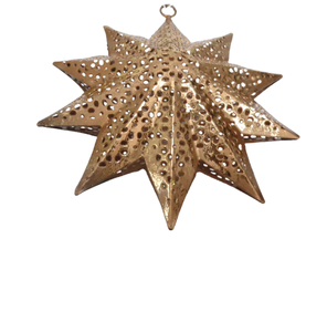 ที่แขวนผนังเหล็กฟอยล์สีทองรูปดาวขนาดกลางสำหรับตกแต่งคริสต์มาสงานแฮนด์เมดขายส่งจำนวนมาก - Product Image 5