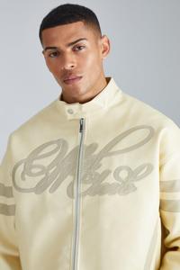 Blousons en Cuir pour Homme Veste à Fermeture Éclair Style Vintage Veste de Moto en Cuir Vieilli pour Homme - Product Image 4