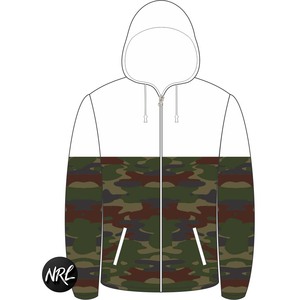 Personalizado 100% poliéster Reversible DST capucha chaleco invierno camuflaje cortavientos cremallera para hombres de gran tamaño pesado Theta chaqueta - Product Image 3