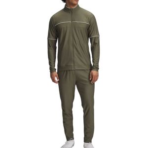 Comprar chándales deportivos de poliéster con cremallera ajustados para hombre, ropa informal de dos tonos de OEM y ODM - Product Image 4