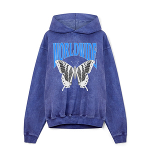 Nouveau style confortable automne impression numérique personnalisable couleur unie unisexe polaire DTF sweats à capuche - Product Image 5