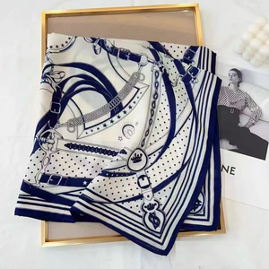 Fashion Custom Satin Printed <b>Scarf</b> Fabric With Private Label And Logo Service For Corporate Branding And Promotion - Product Image 5