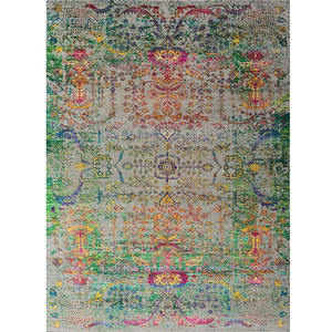 Tapis carrés en laine et soie noués à la main, style pastoral, écologiques, pour la maison et l'hôtellerie – Vente chaude - Product Image 5