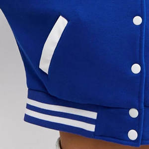 Chaqueta universitaria de béisbol de lana de alta calidad, nueva colección de invierno, Material de relleno de algodón transpirable, Top corto, servicio OEM - Product Image 5
