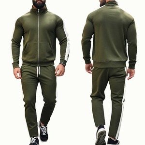 Conjunto Deportivo de Entrenamiento para Hombre, 2 Piezas, con Cremallera, Ropa Deportiva Informal de Otoño, Chándal Informal Masculino, Traje Deportivo de Manga Larga - Product Image 1