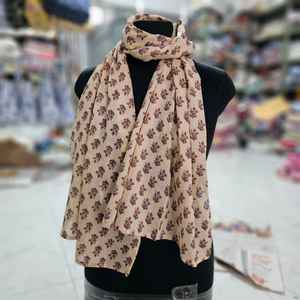 Écharpes en coton imprimé bloc à la main étoles de 12x72 pouces magnifiquement conçues - Product Image 6