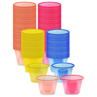 Gobelets en plastique PS à paroi simple, biodégradables, écologiques, sans BPA, sans transfert d'odeurs, imprimés UV, pour événements, vente en gros