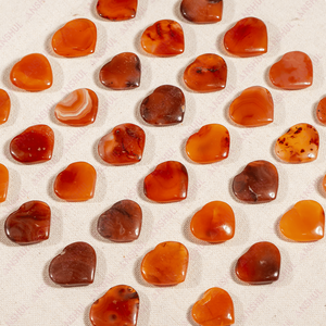 Hot Selling Polished Religious <b>Love</b> <b>Mini</b> <b>Heart</b> Shaped Carnelian Crystal Gemstone <b>Hearts</b> for Meditation and Wedding Decoration - Product Image 1