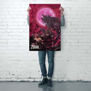 Affiche sur toile The Legend of Zelda Breath of the Wild, techniques d'impression numérique pour la décoration graphique - Product Image 4