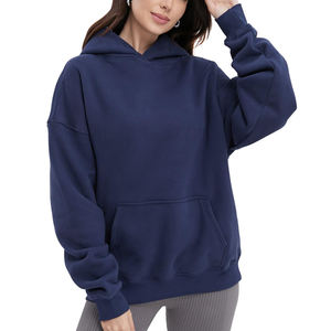 Automne hiver nouveautés poids lourd goutte épaule 500 Gsm coton mélanges sweats à capuche zippés sweats à capuche vierges pour hommes pour femmes - Product Image 5