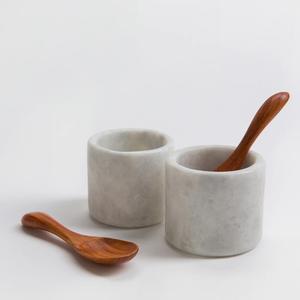 Salero de mármol antiguo 100% piedra blanca Real, pieza de alta calidad, diseño superior, cuenco de sal de mármol para venta al por mayor - Product Image 4