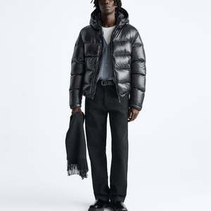 Chaqueta de burbuja de manga larga para exteriores de alta calidad para hombres Chaquetas acolchadas de precio razonable para la venta - Product Image 5