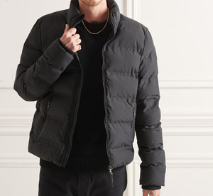 Winter Hooded <b>collar</b> solid color man puffer 2026 Wholesale Custom Bomber <b>Jacket</b> Men's Premium Quality Breathable <b>jacket</b> - Product Image 1