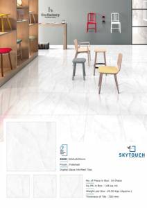 Nouveauté, porcelaine polie aspect marbre émaillée blanche de conception spéciale 600x600mm pour restaurant - Product Image 6