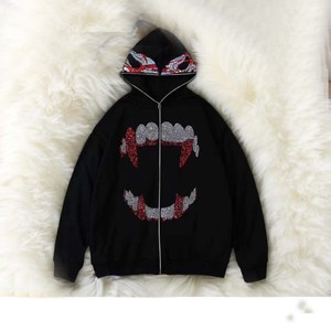 เสื้อมีฮู้ดสำหรับผู้ชาย400 GSM เสื้อฮู้ดขนาดใหญ่พิเศษสีดำเทรนด์แบบพรีเมียมโลโก้ของตัวเอง - Product Image 4